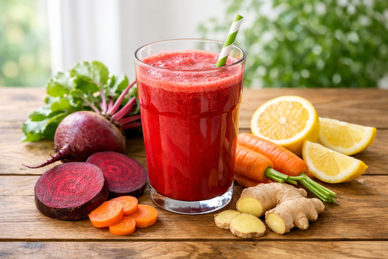 health benefits of beetroot and carrot juice, beetroot and carrot juice benefits, beetroot carrot juice for health, Nutritional Power of Beetroot and Carrot Juice, Top Health Benefits of Beetroot and Carrot Juice, Beetroot and Carrot Juice Benefits for Specific Groups, Best Time to Drink Beetroot and Carrot Juice, How to Make Beetroot and Carrot Juice at Home, beetroot carrot juice for skin, beetroot carrot juice for weight loss, beetroot and carrot juice for immunity, beetroot carrot juice for hemoglobin, beetroot carrot juice benefits for men and women, is beetroot and carrot juice good for health,